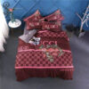 Floral Gucci Pink Monogram Classic All Over Print Bedding Set