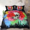 Floral Splash Watercolor Duvet Cover and Pillowcase Set Bedding Set