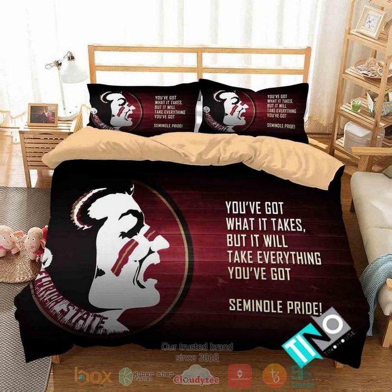 Florida State Seminoles Ncaa You’Ve Got Seminole Pride Bedding Set Florida State Seminoles Ncaa You’Ve Got Seminole Pride Bedding Set