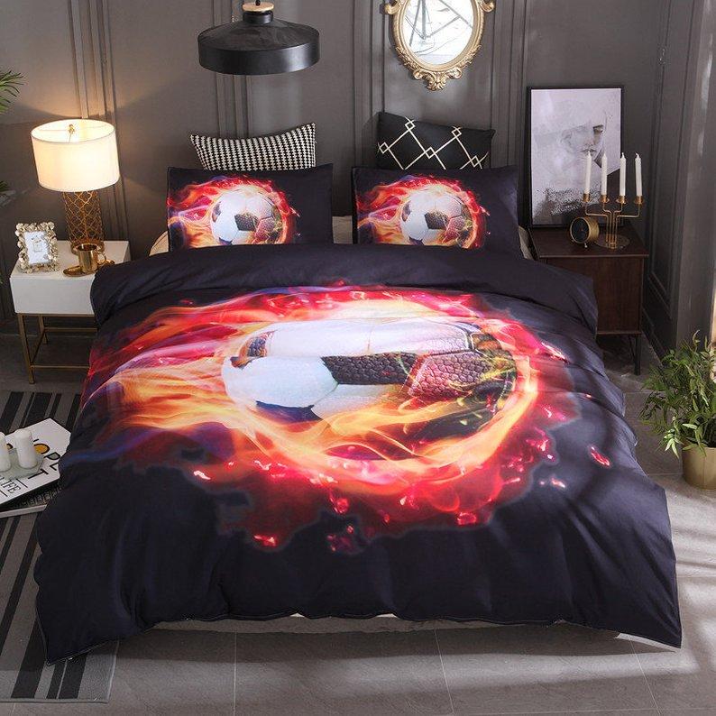 Football Duvet Cover and Pillowcase Set Bedding Set 303 Football Duvet Cover and Pillowcase Set Bedding Set 303