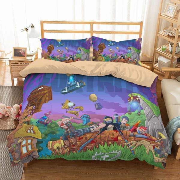 Fortnite 3 Duvet Cover and Pillowcase Set Bedding Set 653 Fortnite 3 Duvet Cover and Pillowcase Set Bedding Set 653