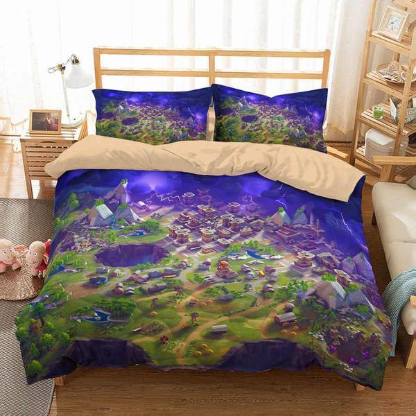 Fortnite Duvet Cover and Pillowcase Set Bedding Set 615 Fortnite Duvet Cover and Pillowcase Set Bedding Set 615