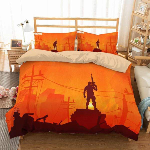 Fortnite Duvet Cover and Pillowcase Set Bedding Set 617 Fortnite Duvet Cover and Pillowcase Set Bedding Set 617