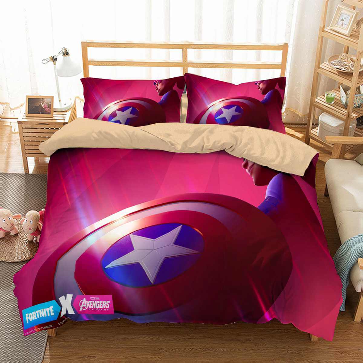 Fortnite Duvet Cover and Pillowcase Set Bedding Set 765 Fortnite Duvet Cover and Pillowcase Set Bedding Set 765