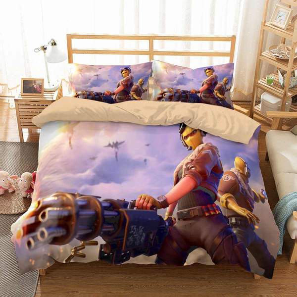 Fortnite Duvet Cover and Pillowcase Set Bedding Set 777 Fortnite Duvet Cover and Pillowcase Set Bedding Set 777