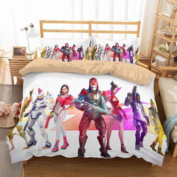 Fortnite Duvet Cover and Pillowcase Set Bedding Set 778 Fortnite Duvet Cover and Pillowcase Set Bedding Set 778