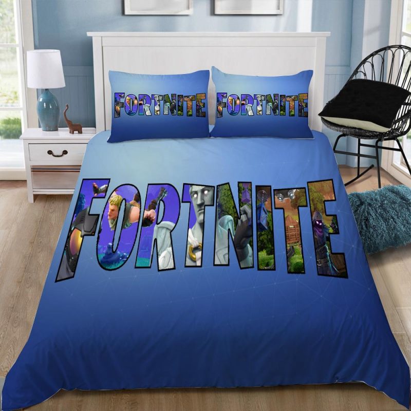 Fortnite Gamer Duvet Cover and Pillowcase Set Bedding Set 688 Fortnite Gamer Duvet Cover and Pillowcase Set Bedding Set 688