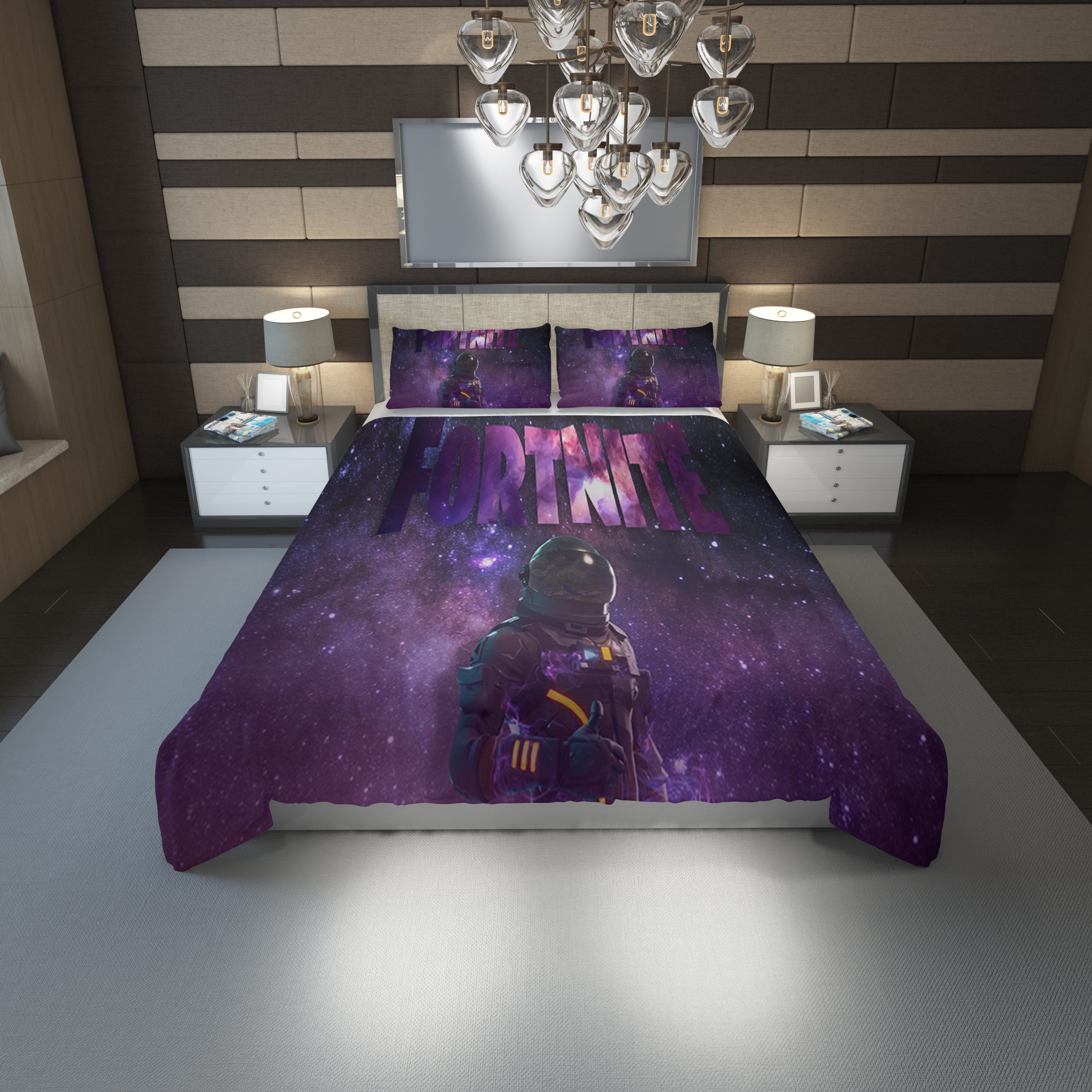 Fortnite Logo 46 Duvet Cover and Pillowcase Set Bedding Set Fortnite Logo 46 Duvet Cover and Pillowcase Set Bedding Set