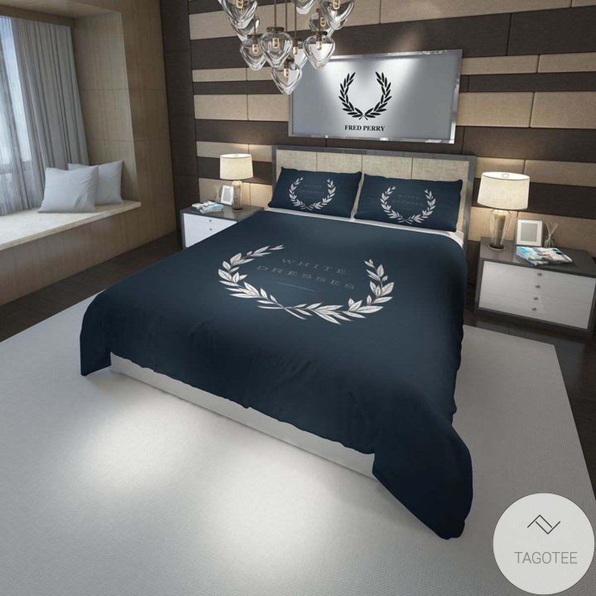 Fred Perry Logo White Dresses Bedding Set Fred Perry Logo White Dresses Bedding Set