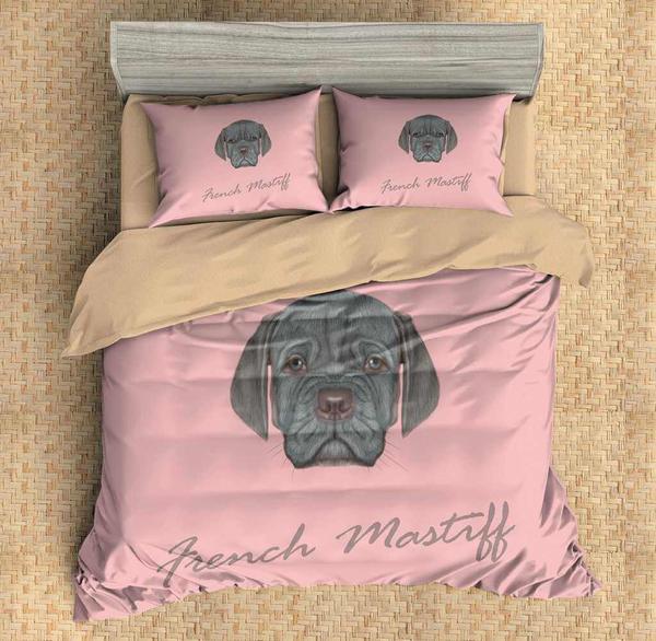 French Mastiff Duvet Cover and Pillowcase Set Bedding Set French Mastiff Duvet Cover and Pillowcase Set Bedding Set