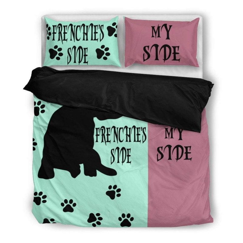 Frenchies Side Duvet Cover and Pillowcase Set Bedding Set Frenchies Side Duvet Cover and Pillowcase Set Bedding Set