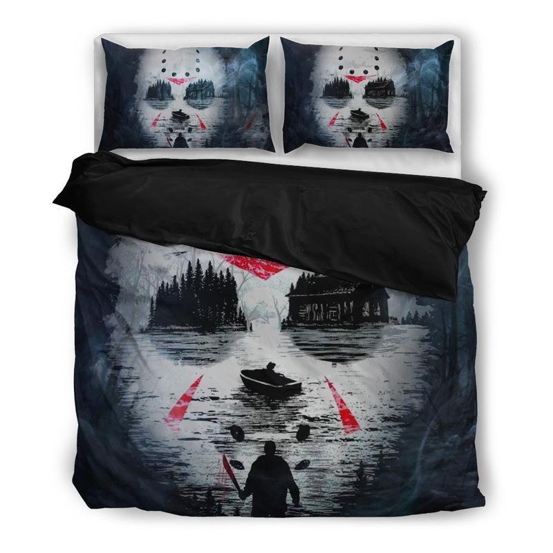 Friday The 13Th Duvet Cover and Pillowcase Set Bedding Set Friday The 13Th Duvet Cover and Pillowcase Set Bedding Set