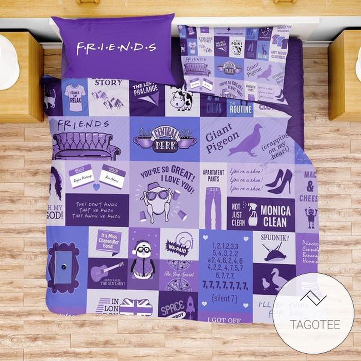 Friends Catch Phrase Bedding Set Friends Catch Phrase Bedding Set