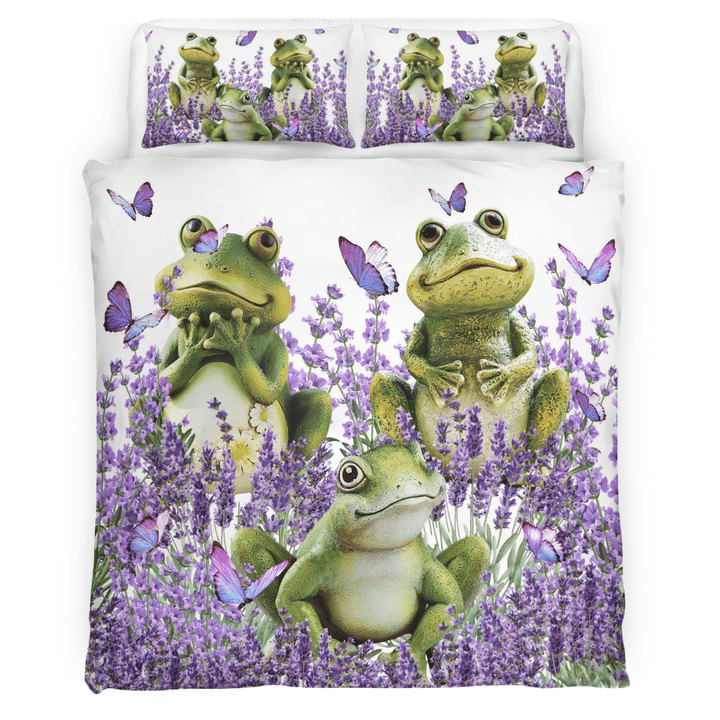 Frog-Purple-Flower-Lavender-Bedding-Set-2