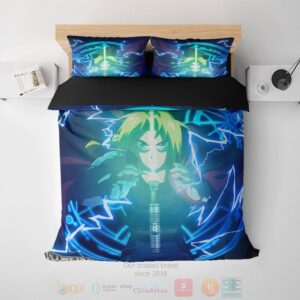 Fullmetal Alchemist Edward Elric Electric Embossed Anime Bedding Set