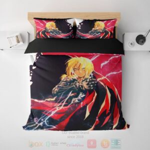 Fullmetal Alchemist Edward Elric Lightning Crossover Anime Bedding Set
