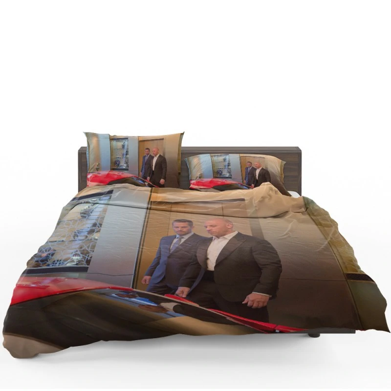 Furious 7 Movie Vin Diesel Paul Walker Bedding Set Furious 7 Movie Vin Diesel Paul Walker Bedding Set