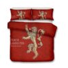 Game Of Thrones Lannister House Duvet Cover and Pillowcase Set Bedding Set
