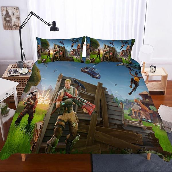 Game Theme Night Fortnite Printed Duvet Cover and Pillowcase Set Bedding Set Game Theme Night Fortnite Printed Duvet Cover and Pillowcase Set Bedding Set