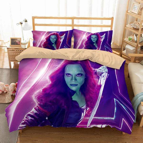 Gamora In Avengers Infinity War Duvet Cover and Pillowcase Set Bedding Set Gamora In Avengers Infinity War Duvet Cover and Pillowcase Set Bedding Set