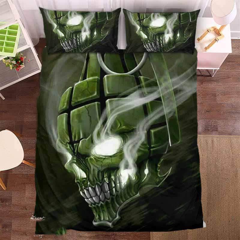 Generade Skull Duvet Cover and Pillowcase Set Bedding Set Generade Skull Duvet Cover and Pillowcase Set Bedding Set