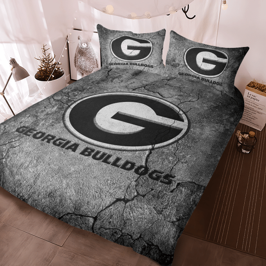 Georgia-Bulldog-Art-Crack-Bedding-Set-1