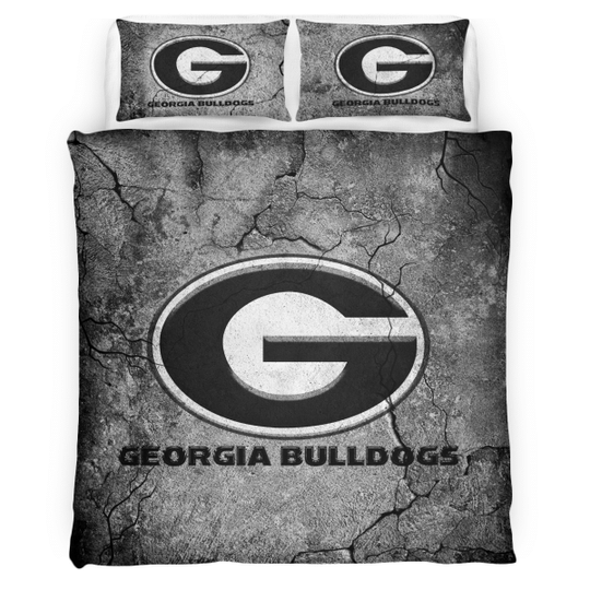 Georgia Bulldog Art Crack Bedding Set Georgia Bulldog Art Crack Bedding Set