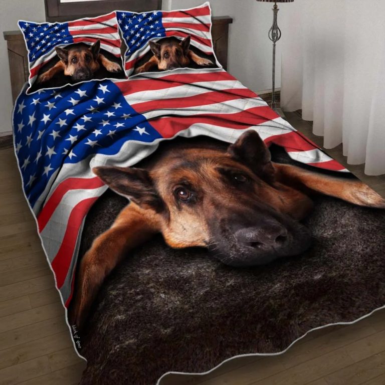 German-Shepherd-American-Patriot-Quilt-Bedding-Set-1