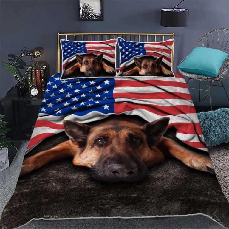 German-Shepherd-American-Patriot-Quilt-Bedding-Set-2