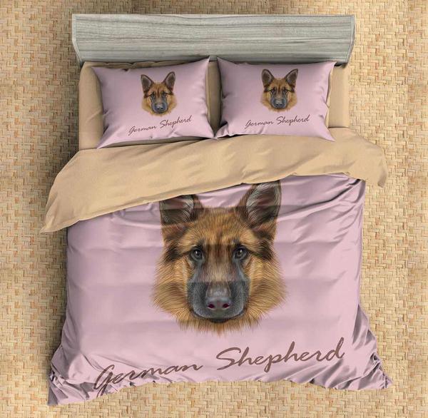 German Shepherd Duvet Cover and Pillowcase Set Bedding Set 659 German Shepherd Duvet Cover and Pillowcase Set Bedding Set 659