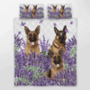 German Shepherd Lavender Quilt Bedding Set
