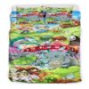 Ghibli Characters Duvet Cover and Pillowcase Set Bedding Set