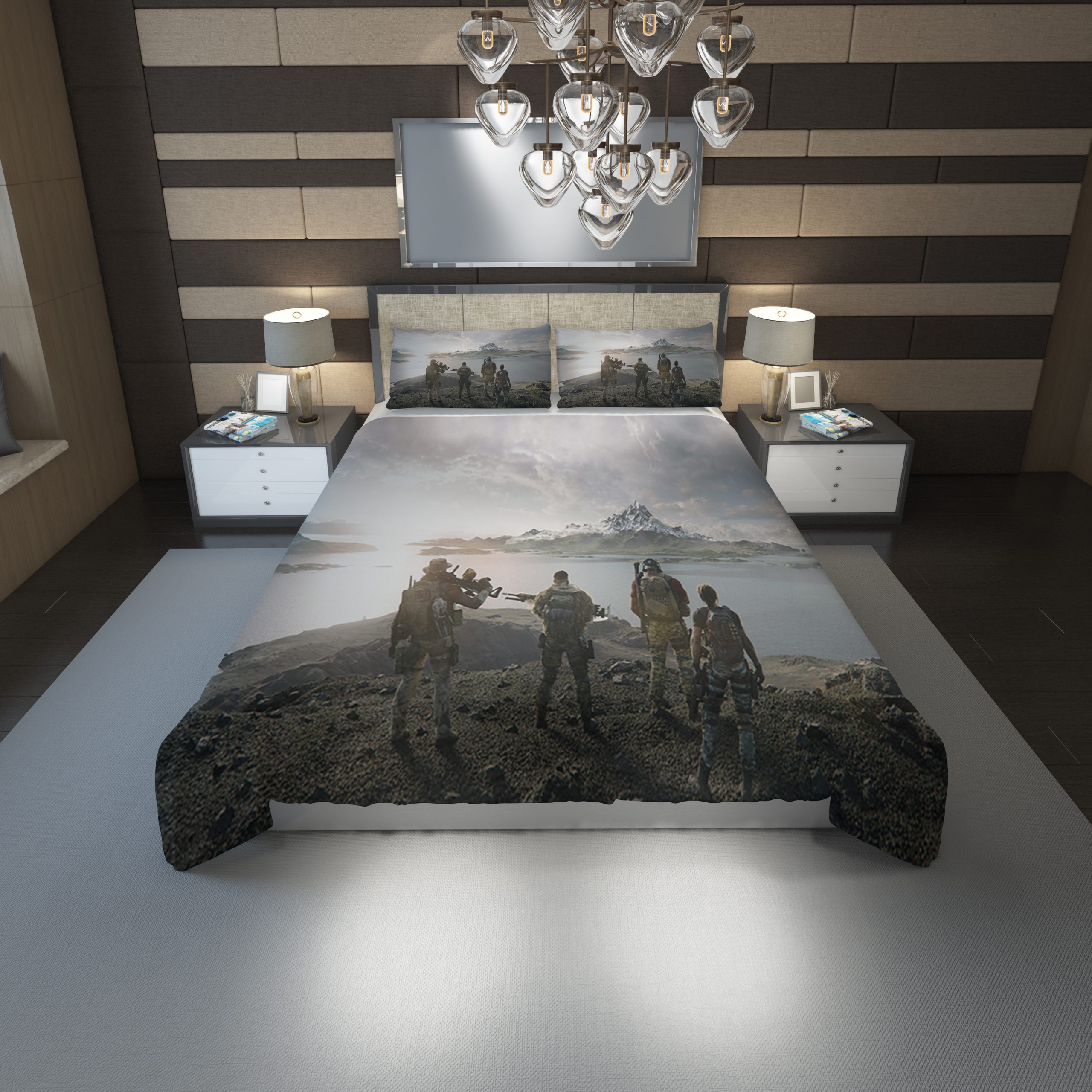 Ghost Recon Breakpoint Duvet Cover and Pillowcase Set Bedding Set 1167 Ghost Recon Breakpoint Duvet Cover and Pillowcase Set Bedding Set 1167