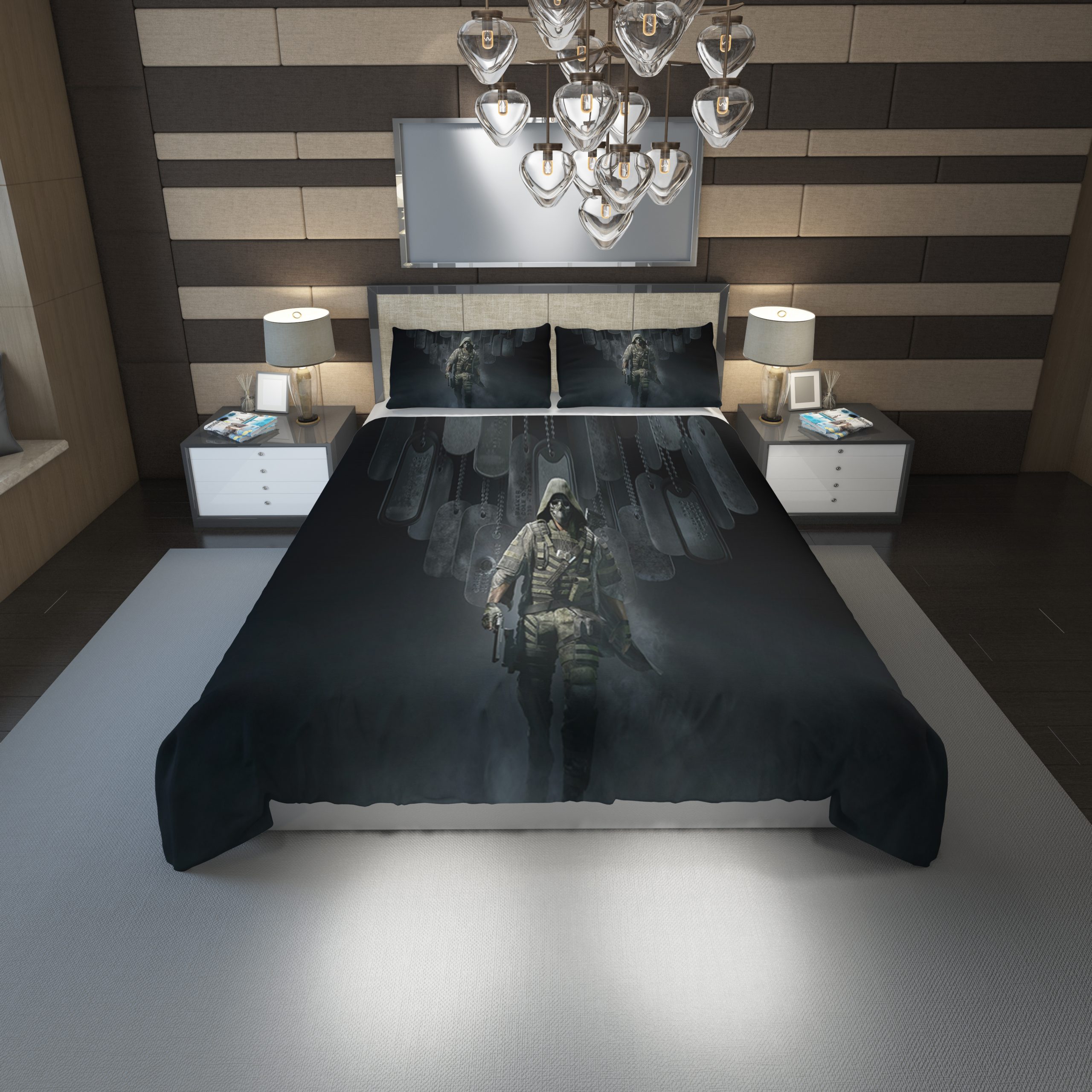 Ghost Recon Breakpoint Duvet Cover and Pillowcase Set Bedding Set 1170 Ghost Recon Breakpoint Duvet Cover and Pillowcase Set Bedding Set 1170