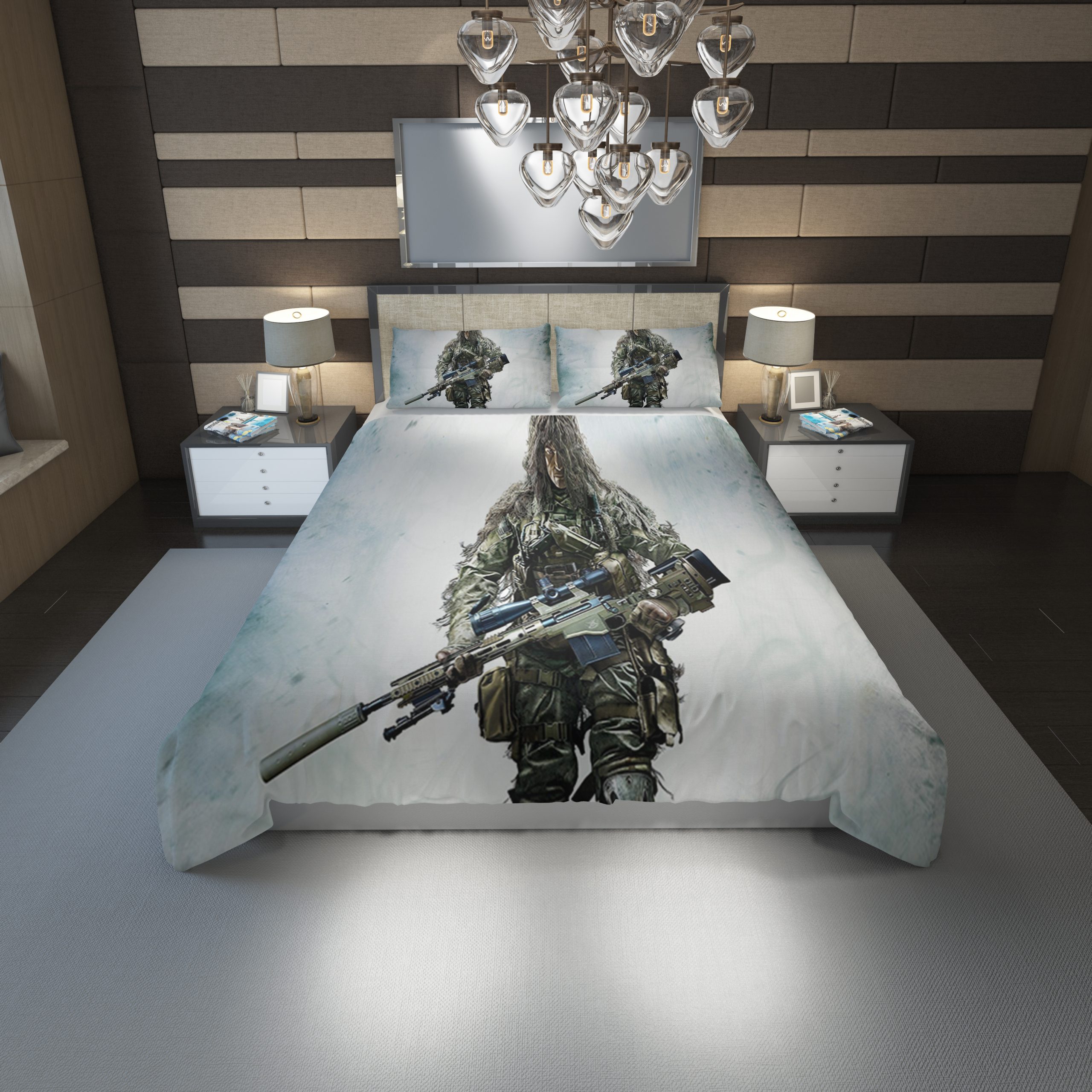 Ghost Recon Breakpoint Duvet Cover and Pillowcase Set Bedding Set 1182 Ghost Recon Breakpoint Duvet Cover and Pillowcase Set Bedding Set 1182