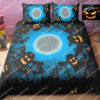 Ghosts And Bat Halloween Night Full Printing Bedding Set