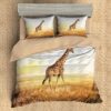 Giraffe Duvet Cover and Pillowcase Set Bedding Set