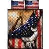 Giraffe In American Flag All Over Print Bedding Set
