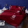 Givenchy Full Red Inspired Bedding Set