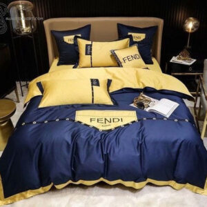 Givenchy Grey Logo All Over Print Bedding Set