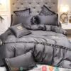 Givenchy Grey Quilt Bedding Set