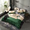 Givenchy Khaki Checked Green Bedding Set