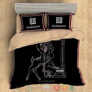 Givenchy Logo Black Bedding Set