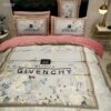 Givenchy White Flowers Cute Bedding Set