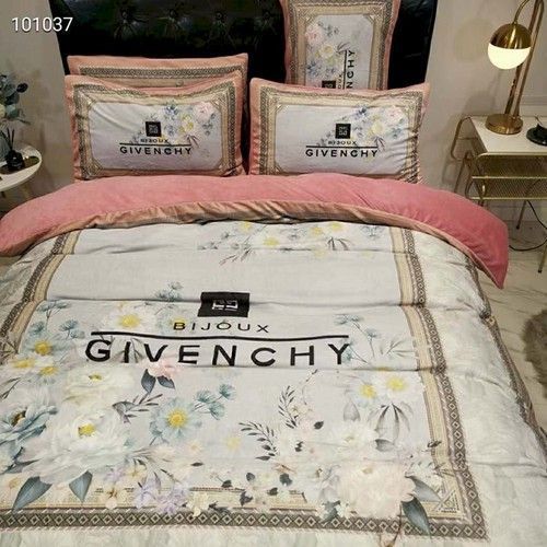 Givenchy White Flowers Cute Bedding Set Givenchy White Flowers Cute Bedding Set