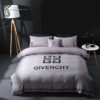 Givenchy White Logo Classic All Over Print Bedding Set