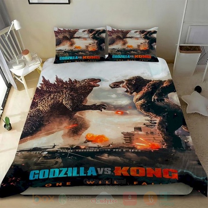 Godzilla Vs Kong Inspired Bedding Set Godzilla Vs Kong Inspired Bedding Set