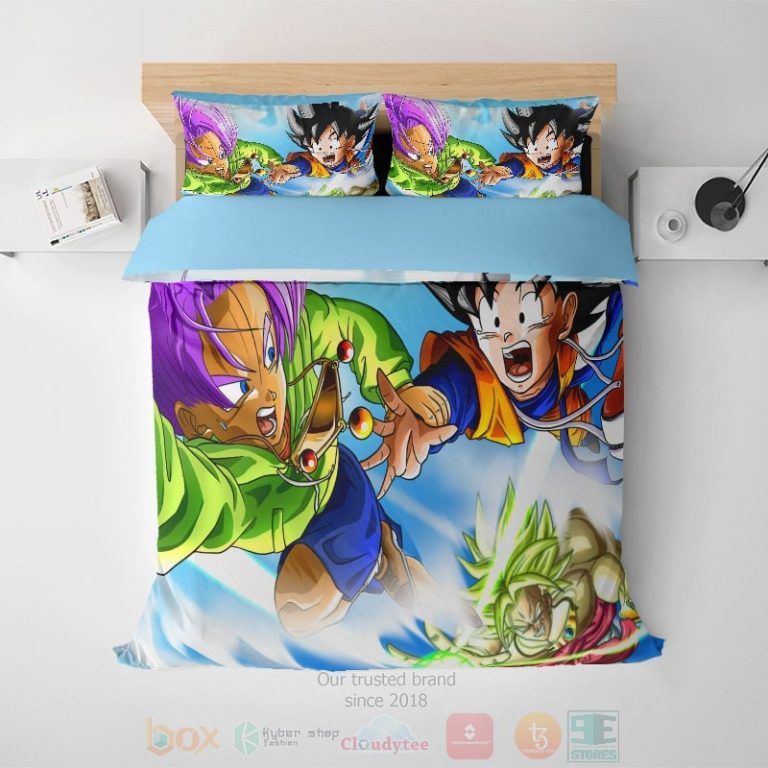 Goku-Broly-Air-Fight-Combo-Dragon-Ball-Bedding-Set-1