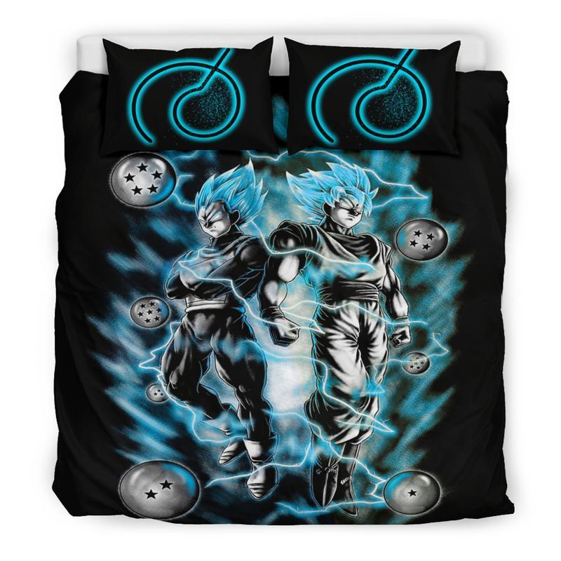 Goku Vegeta Blue Duvet Cover and Pillowcase Set Bedding Set Goku Vegeta Blue Duvet Cover and Pillowcase Set Bedding Set