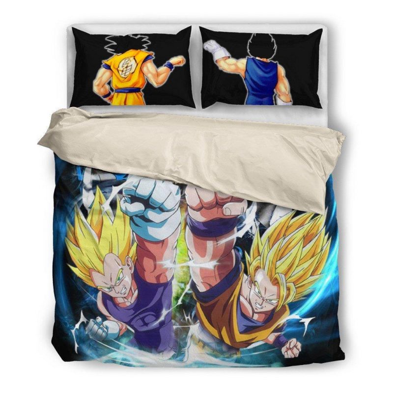 Goku Vegeta Duvet Cover and Pillowcase Set Bedding Set 1079 Goku Vegeta Duvet Cover and Pillowcase Set Bedding Set 1079